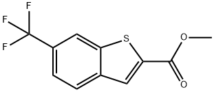 6-三氟甲基苯并[B]噻吩-2-甲酸甲酯 结构式