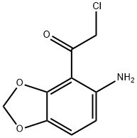 Ethanone,  1-(5-amino-1,3-benzodioxol-4-yl)-2-chloro- 结构式
