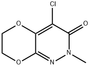 [1,4]Dioxino[2,3-c]pyridazin-3(2H)-one,  4-chloro-6,7-dihydro-2-methyl- 结构式