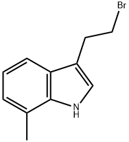 1H-INDOLE,3-(2-BROMOETHYL)-7-METHYL- 结构式