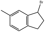 1-BROMO-2,3-DIHYDRO-6-METHYL-1H-INDENE 结构式