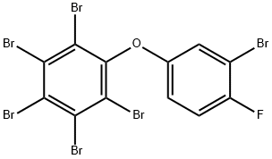 4-氟-2,3,4,5,6-五溴二苯醚 结构式