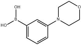 [3-(4-吗啉基)苯基]硼酸 结构式