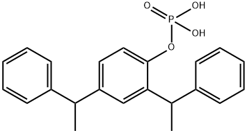 2,4-bis(1-phenylethyl)phenyl hydrogenphosphate  结构式