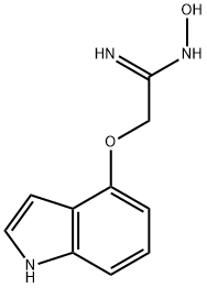 Ethanimidamide, N-hydroxy-2-(1H-indol-4-yloxy)- 结构式