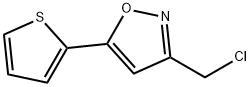 3-(氯甲基)-5-噻吩-2-基异唑 结构式