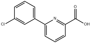 6-(3-氯苯基)-2-吡啶甲酸 结构式