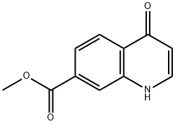 METHYL 4-HYDROXYQUINOLINE-7-CARBOXYLATE 结构式