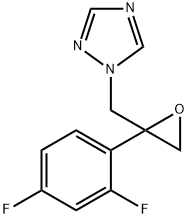 1-[[2-(2,4-二氟苯基)-2-环氧乙烷]甲基]-1H-1,2,4-三唑 结构式