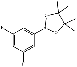 3,5-DIFLUOROPHENYLBORONIC ACID, PINACOL ESTER 结构式