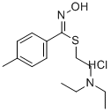 Benzenecarboximidothioic acid, N-hydroxy-4-methyl-, 2-(diethylamino)et hyl ester, monohydrochloride, (Z)- 结构式