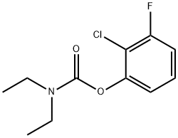 2-CHLORO-3-FLUOROPHENYL N,N-DIETHYLCARBAMATE 结构式