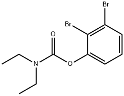 2,3-DIBROMOPHENYL N,N-DIETHYLCARBAMATE 结构式