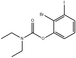 2-BROMO-3-IODOPHENYL N,N-DIETHYLCARBAMATE 结构式