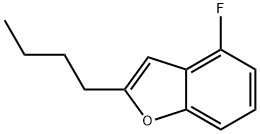 2-BUTYL-4-FLUOROBENZOFURAN 结构式