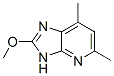 3H-Imidazo[4,5-b]pyridine,  2-methoxy-5,7-dimethyl- 结构式