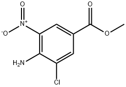 4-氨基-3-氯-5-硝基苯甲酸甲酯 结构式