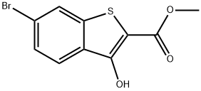 6-Bromo-3-hydroxy-benzo[b]thiophene-2-carboxylic acid methyl ester 结构式