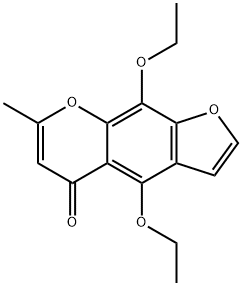 4,9-DIETHOXY-7-METHYL-FURO[3,2-G]CHROMEN-5-ONE 结构式