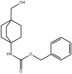 (4-(羟甲基)双环[2.2.2]辛基-1-基)氨基甲酸苄酯 结构式
