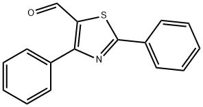 2,4-DIPHENYL-1,3-THIAZOLE-5-CARBALDEHYDE 结构式