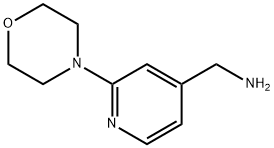 (2-吗啉吡啶-4-基)甲胺 结构式