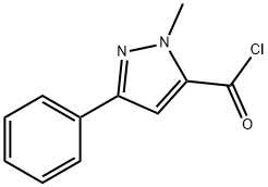 1-METHYL-3-PHENYL-1H-PYRAZOLE-5-CARBONYL CHLORIDE 结构式