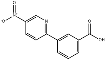 3-(5-NITROPYRIDIN-2-YL)BENZOIC ACID 结构式