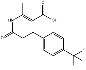 2-甲基-6-氧代-4-(4-(三氟甲基)苯基)-1,4,5,6-四氢吡啶-3-羧酸 结构式