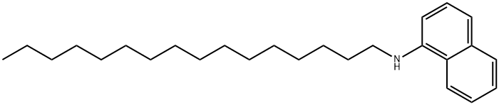 N-naphthalen-1-ylhexadecan-1-amine 结构式