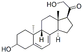 21-hydroxy-9beta,10alpha-pregna-5,7-diene-3-ol-20-one 结构式