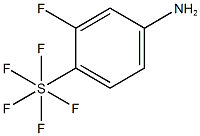 3-Fluoro-4-(pentafluorosulfur)aniline 结构式