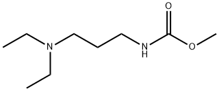 Carbamic  acid,  N-[3-(diethylamino)propyl]-,  methyl  ester 结构式