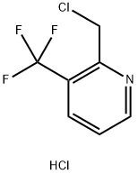 2-(氯甲基)-3-(三氟甲基)吡啶盐酸盐 结构式
