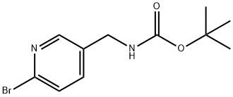 5-(N-BOC-氨甲基)-2-溴吡啶 结构式