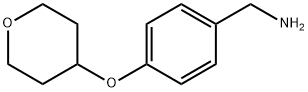 4-[(四氢-2-吡喃-4-氧基)]苯甲胺盐酸盐 结构式