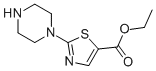 2-(哌嗪-1-基)-1,3-噻唑-5-羧酸乙酯 结构式