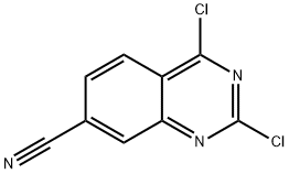 2,4-二氯-7-氰基喹唑啉 结构式