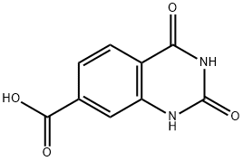 2,4-二氧代-1,2,3,4-四氢喹唑啉-7-羧酸 结构式