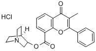 3-QUINUCLIDINYL 3-METHYLFLAVONE-8-CARBOXYLATE HYDROCHLORIDE 结构式