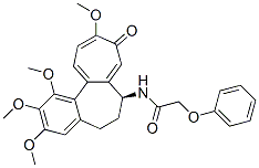 2-Phenoxy-N-[(S)-5,6,7,9-tetrahydro-9-oxo-1,2,3,10-tetramethoxybenzo[a]heptalen-7-yl]acetamide 结构式