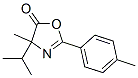 5(4H)-Oxazolone,  4-methyl-4-(1-methylethyl)-2-(4-methylphenyl)- 结构式