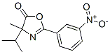 5(4H)-Oxazolone,  4-methyl-4-(1-methylethyl)-2-(3-nitrophenyl)- 结构式