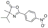 5(4H)-Oxazolone,  4-methyl-4-(1-methylethyl)-2-(4-nitrophenyl)- 结构式