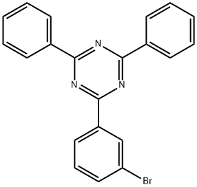 2-(3-溴苯基)-4,6-二苯基-1,3,5-三嗪 结构式