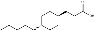 3-(TRANS-4-N-PENTYLCYCLOHEXYL)PROPIONIC ACID 结构式