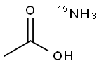 乙酸铵-15N 结构式