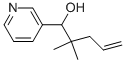 2,2-DIMETHYL-1-PYRIDIN-3-YL-PENT-4-EN-1-OL 结构式