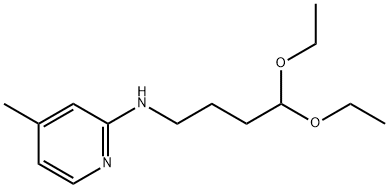 (4,4-DIETHOXY-BUTYL)-(4-METHYL-PYRIDIN-2-YL)-AMINE 结构式