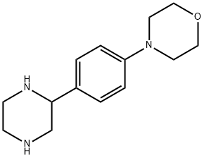 4-(4-哌嗪-2-苯基)吗啉 结构式